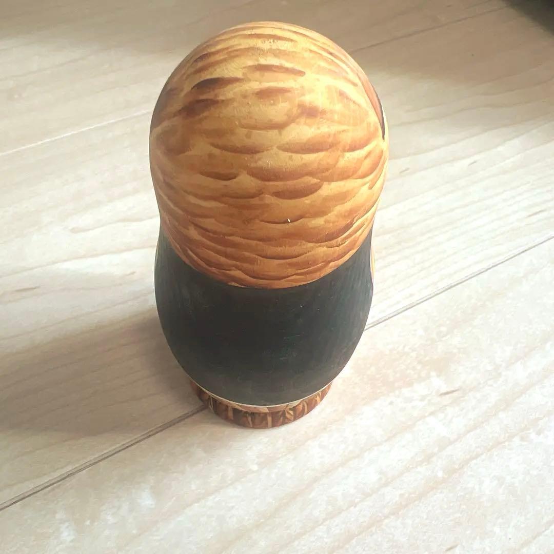 フクロウのマトリョーシカ　ロシア作家