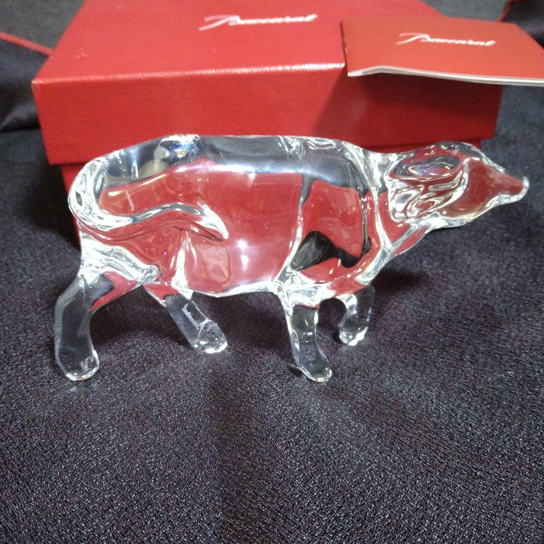 バカラ　干支　置物　丑