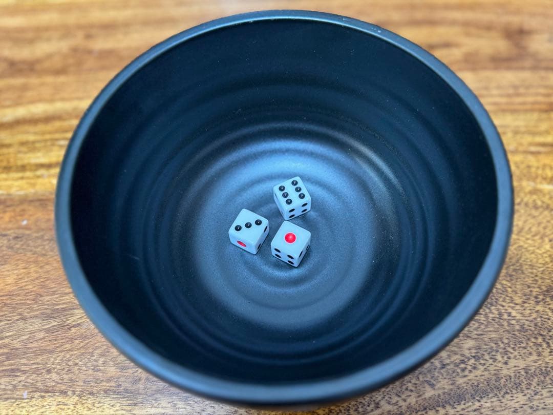 粗品 チンチロ 丼 黒 サイコロ付き