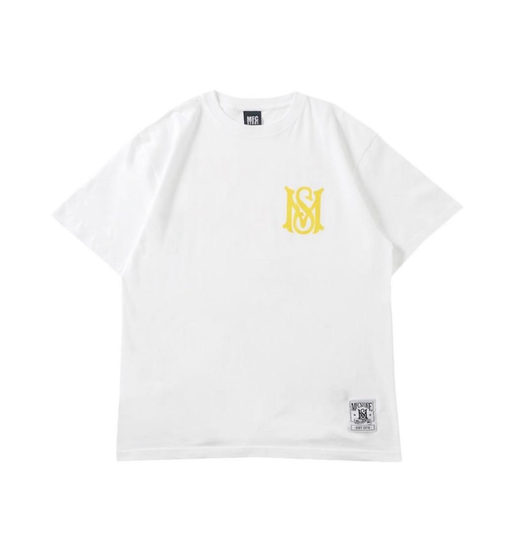 浜崎あゆみ× MFC STORE 大阪店舗限定Tシャツ　ホワイト× イエロー　M