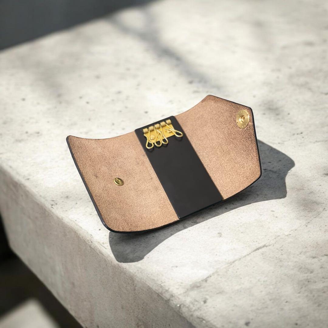 【受注生産】キーケース 革:クロムエクセル スナップロック仕様