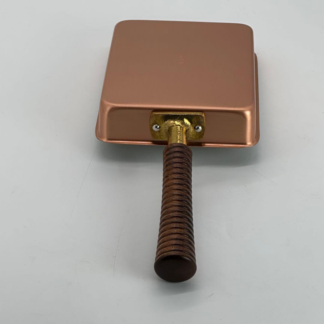 新品未使用 純銅 玉子焼き器 日本製 木柄 MD-0109