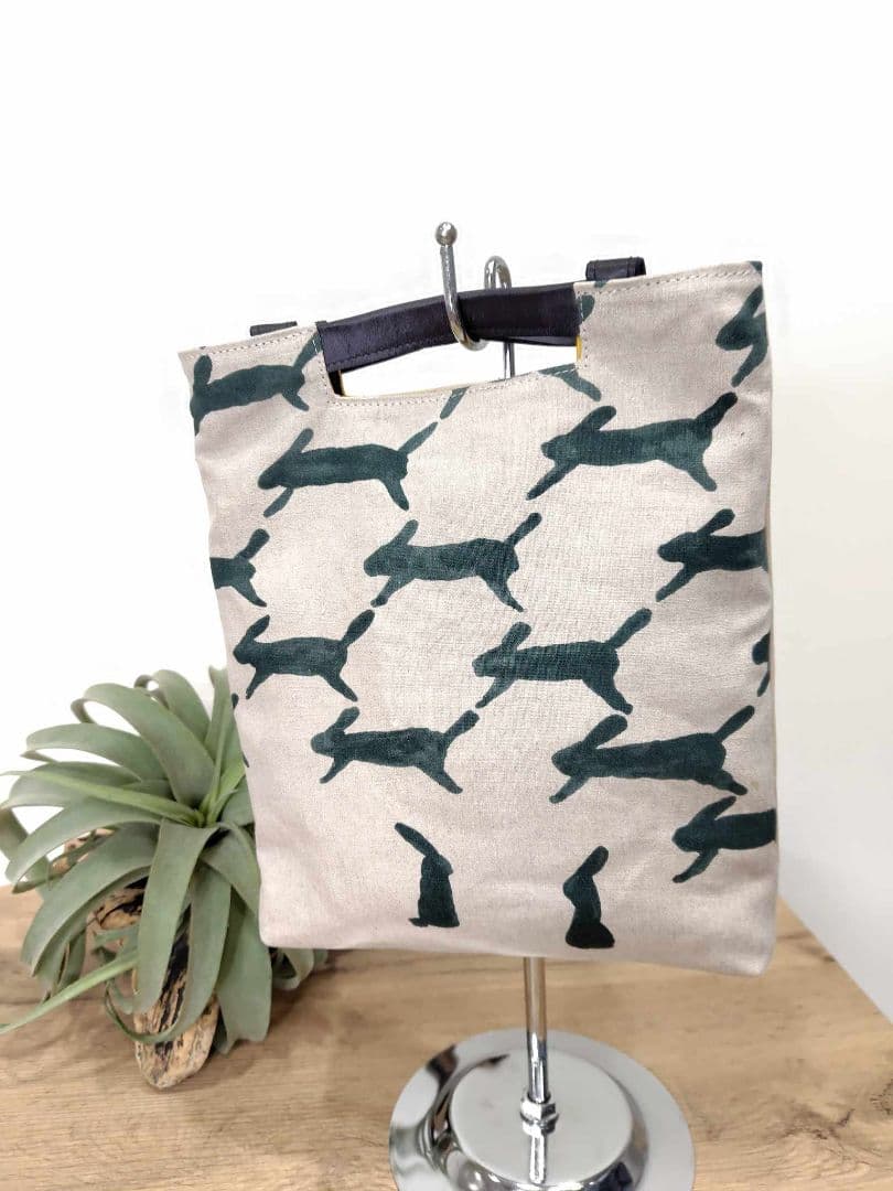 ミナペルホネン/ランランランとふくろうパッチ/２Wayトート A４サイズ