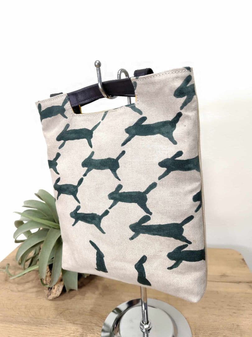 ミナペルホネン/ランランランとふくろうパッチ/２Wayトート A４サイズ