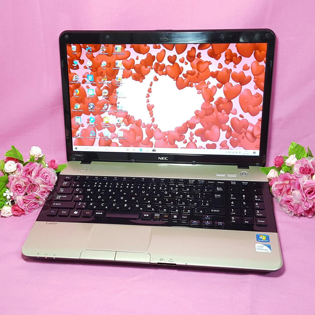 最新Win10♣ゴールドNEC♣LaVie♣メモリ4G♣便利ソフト多数!!♣