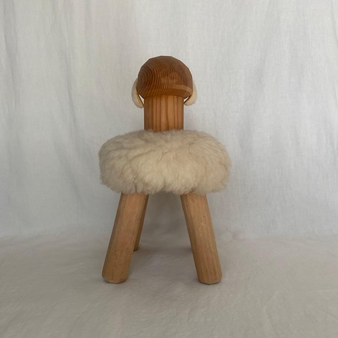 羊のスツール 子羊 オブジェ 置物