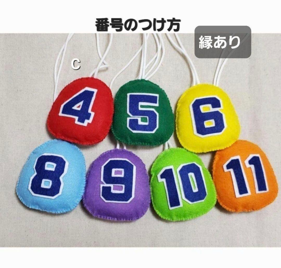 【完成品】ガッツポーズの野球ボールくん・フェルト部活お守り