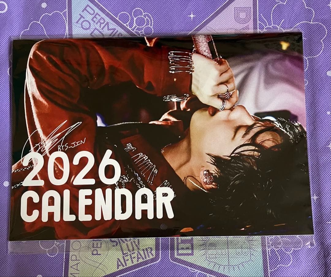 【エルモ】BTS ジン ミニキーホルダーとカレンダー3点とコースター