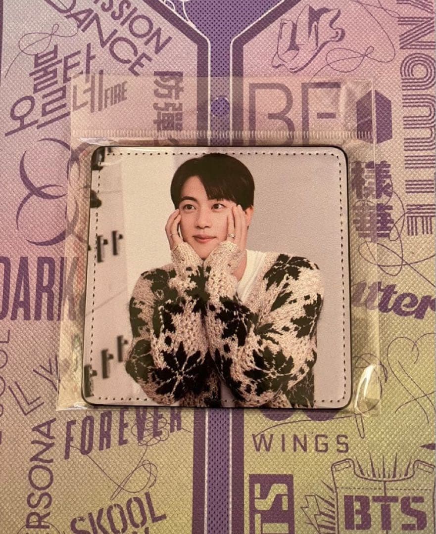 【エルモ】BTS ジン ミニキーホルダーとカレンダー3点とコースター