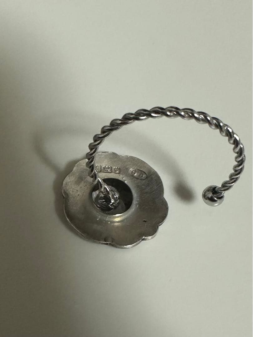 【もんじろう】希少 アンティークボタン リング シルバー　アクセサリー