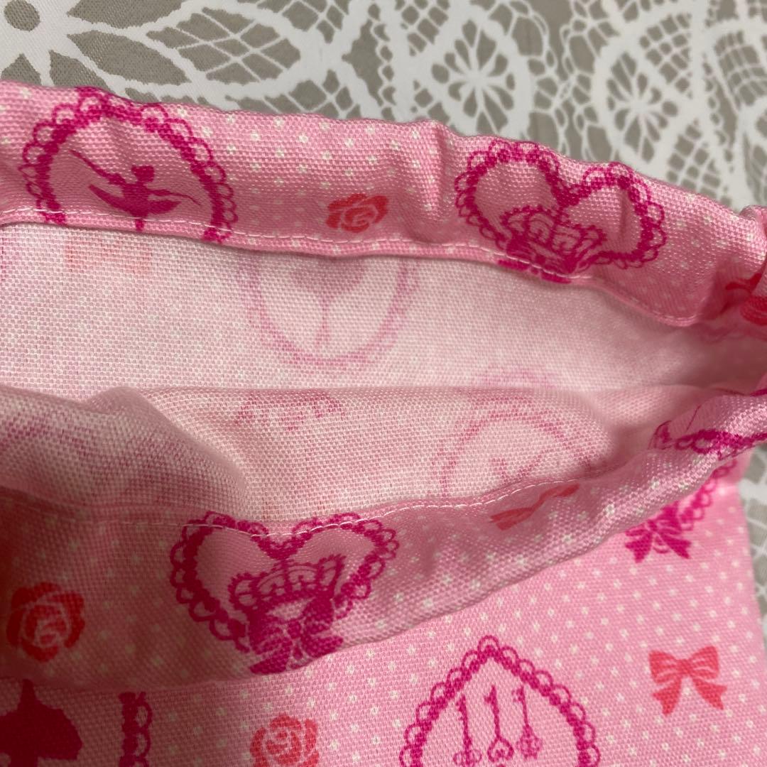 ハンドメイド　入園入学4点セット ピンク　バレリーナ　女の子　絵本袋　体操服袋