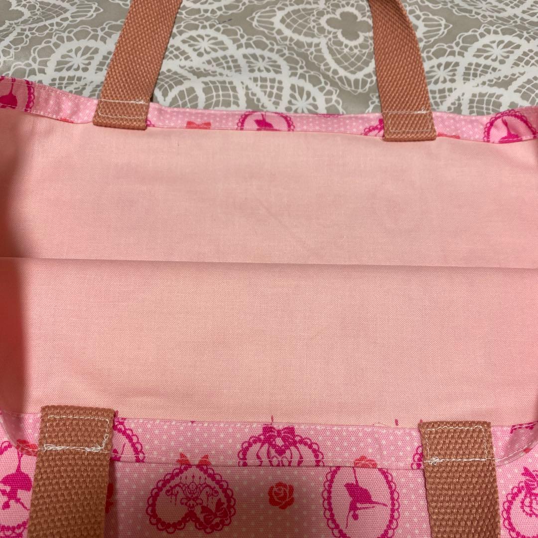 ハンドメイド　入園入学4点セット ピンク　バレリーナ　女の子　絵本袋　体操服袋