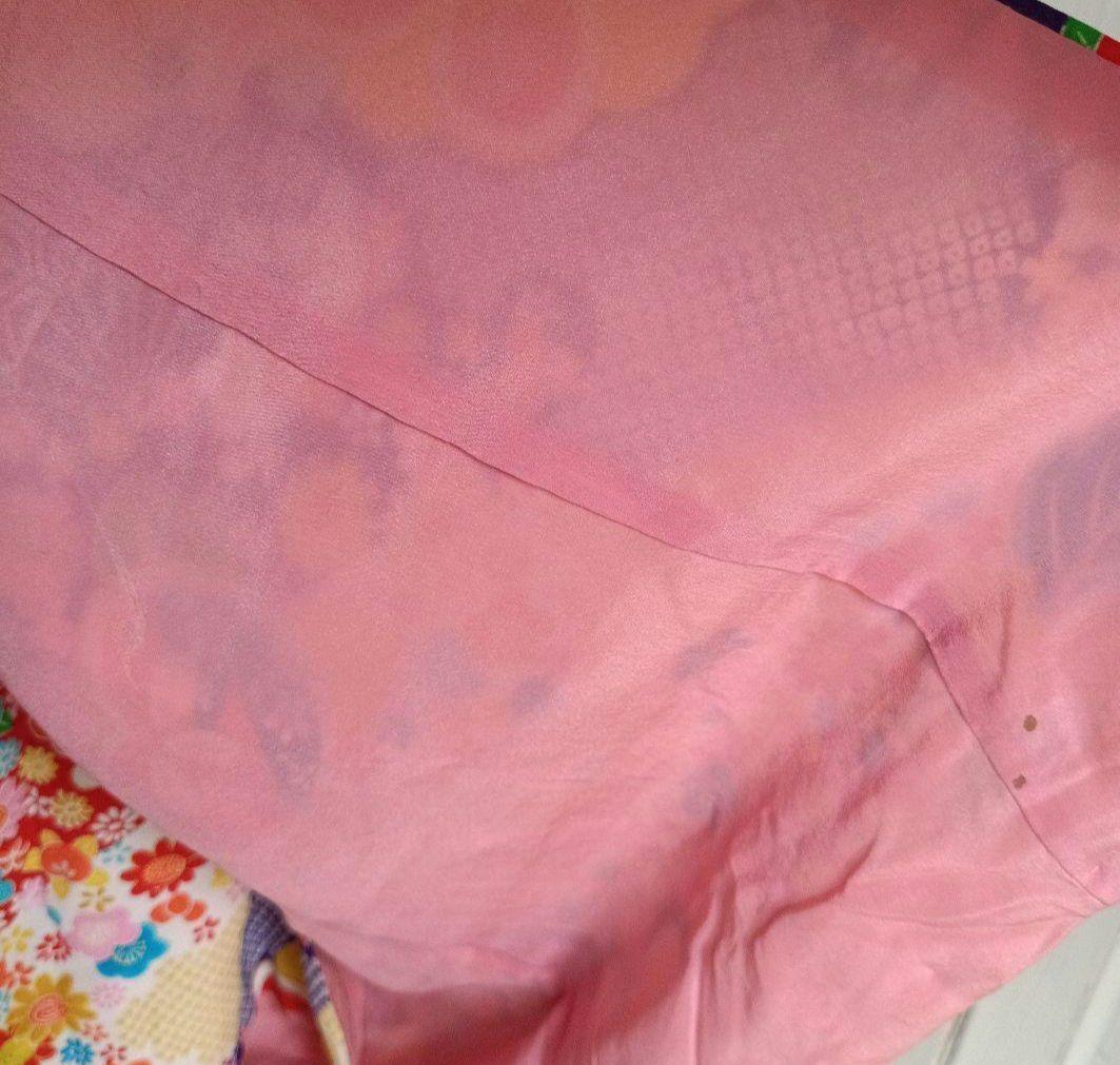 ☆アンティークレトロポップな着物と作り帯☆七五三フルセット