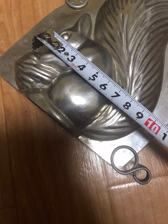 チョコレートモールド　ヴィンテージ メタル動物チョコレートモールドリス動物チョコ