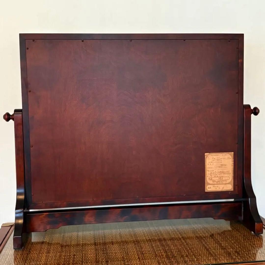 【送料込み】神居民芸 卓上回転鏡 ウレタン塗装仕上 北海道産