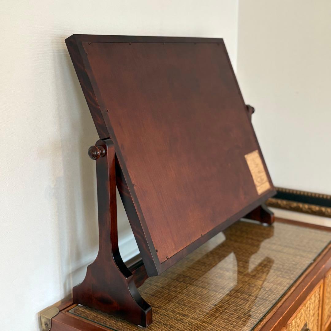 【送料込み】神居民芸 卓上回転鏡 ウレタン塗装仕上 北海道産