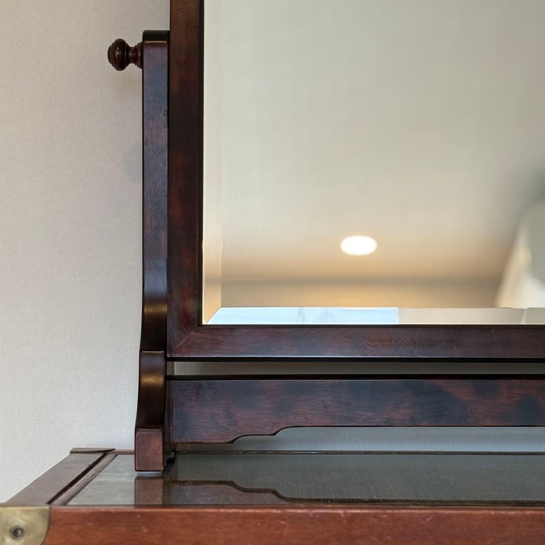 【送料込み】神居民芸 卓上回転鏡 ウレタン塗装仕上 北海道産