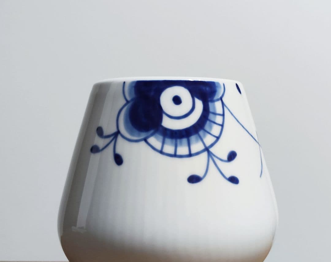 ロイヤルコペンハーゲン ブルーフルーテッド メガ 花瓶 12cm フラワーベース