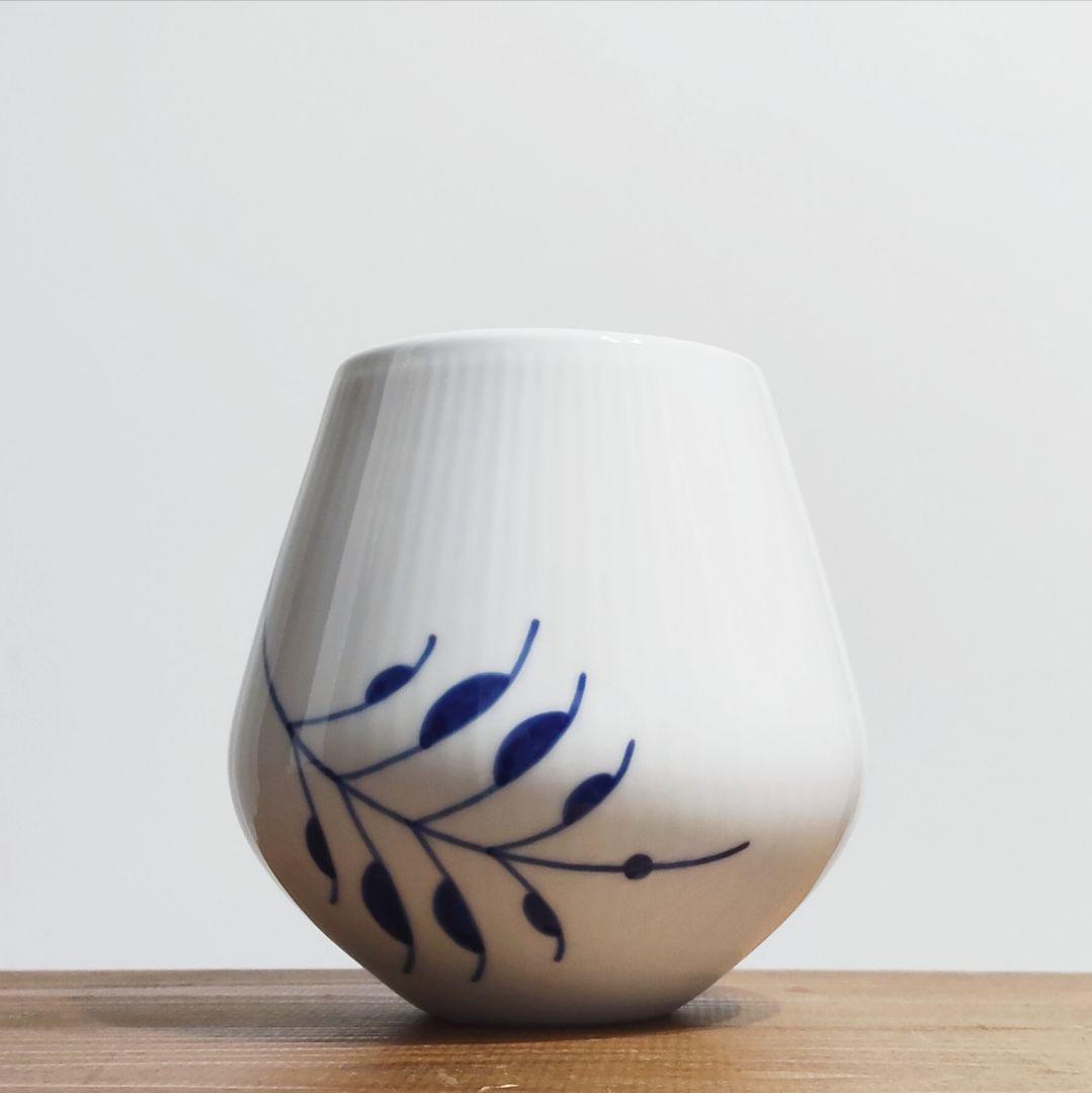 ロイヤルコペンハーゲン ブルーフルーテッド メガ 花瓶 12cm フラワーベース