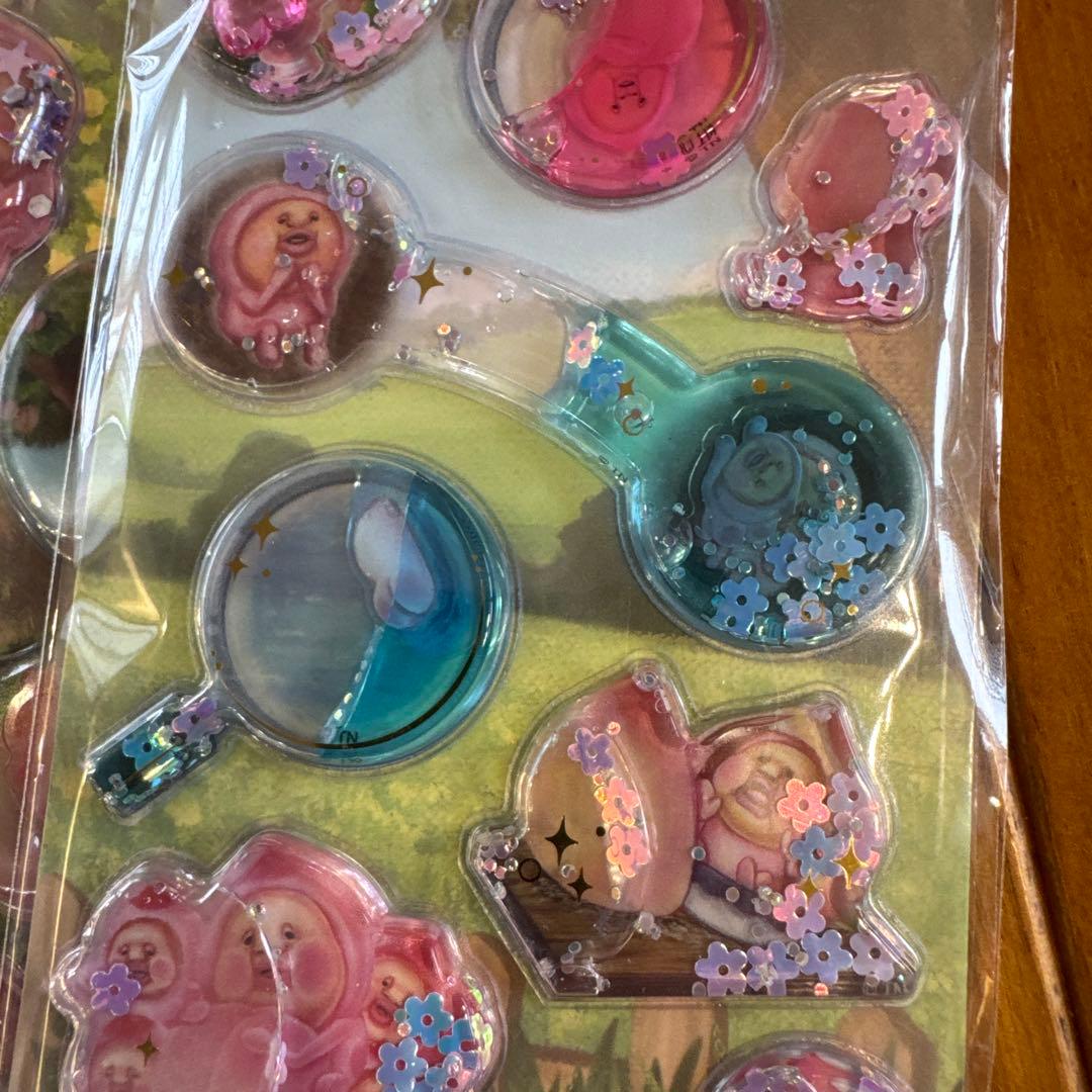 【正規品】こびとずかん　ウォーターシール　マシュマロシール　シャカシャカシール