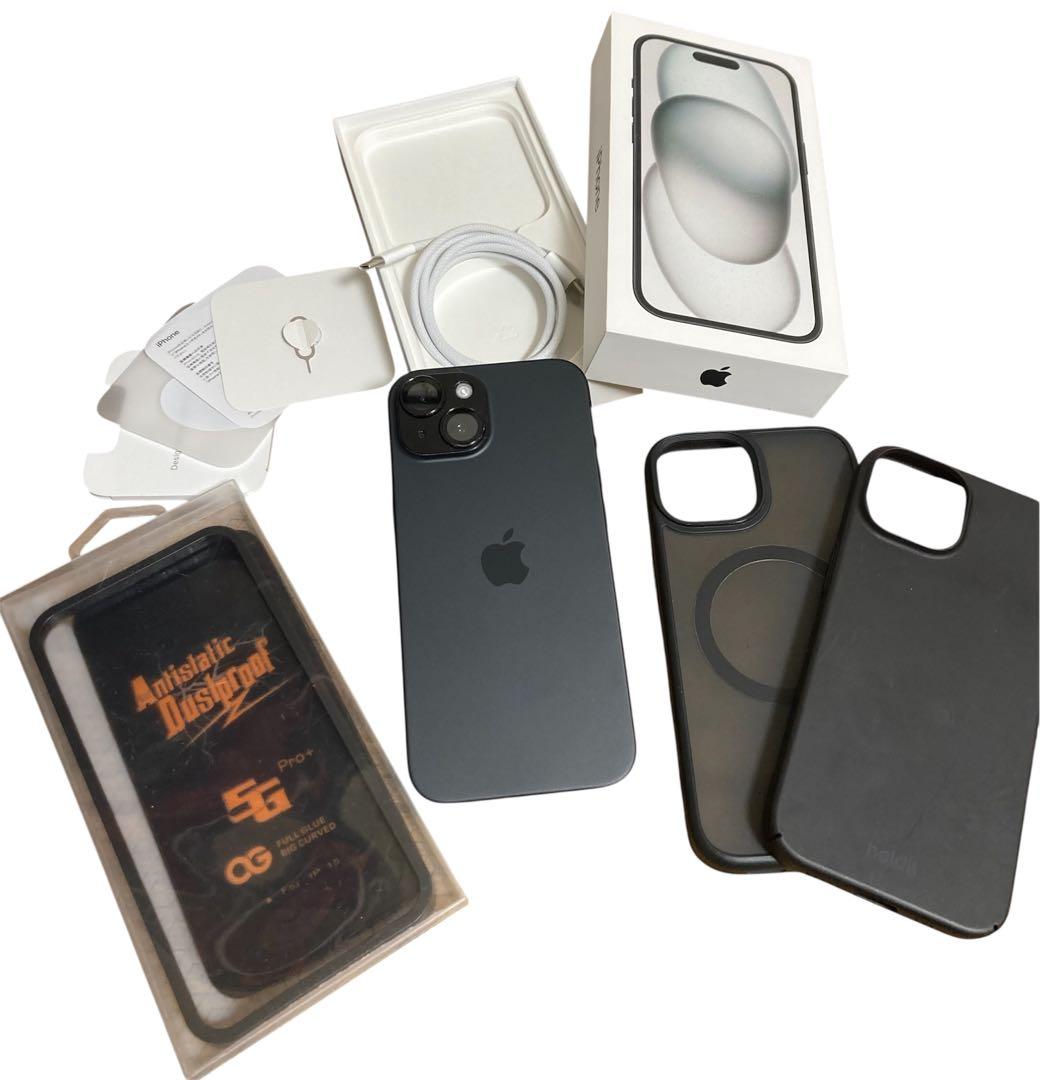 【美品】iPhone 15 ブラック 256GB おまけ付き