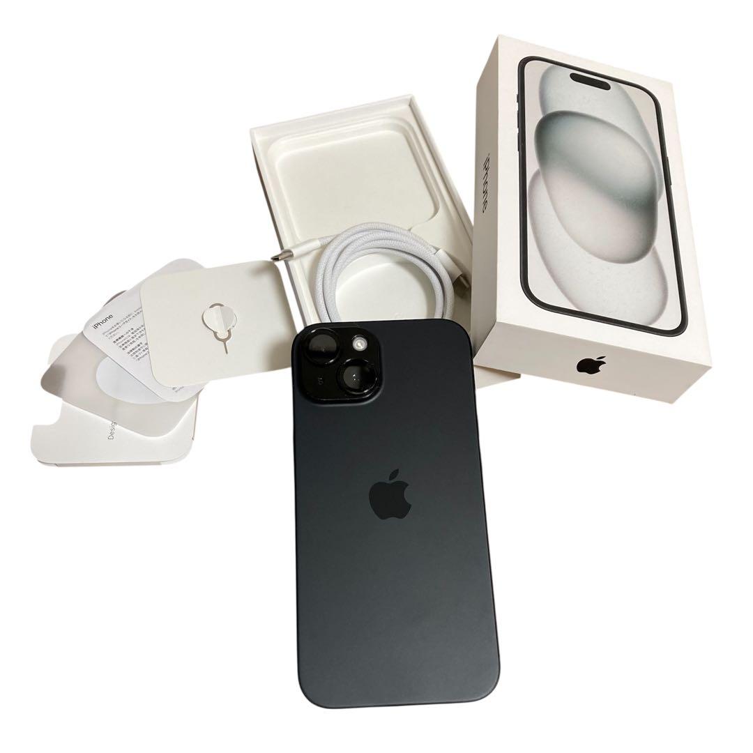 【美品】iPhone 15 ブラック 256GB おまけ付き