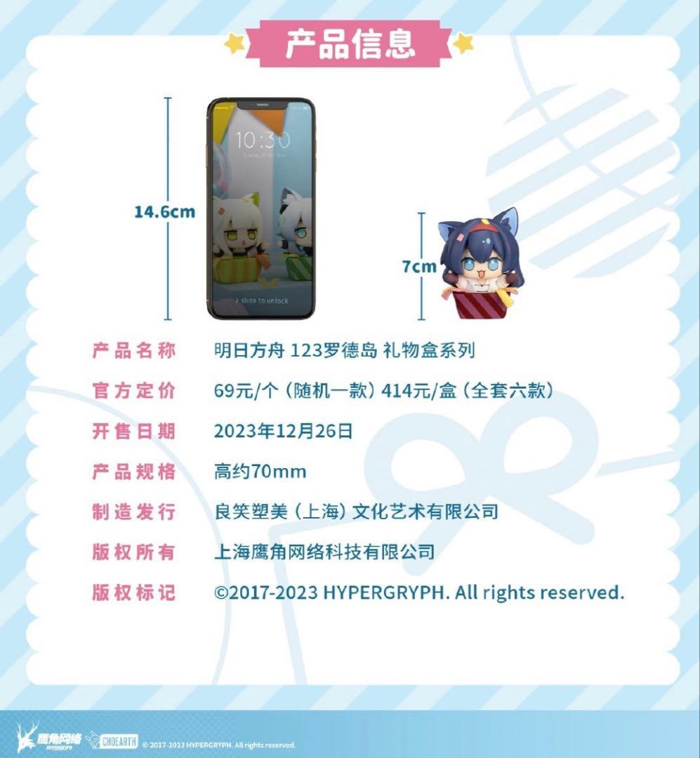 明日方舟 1.2.3ロドス　ギフトボックス ミニフィギュア　アークナイツ