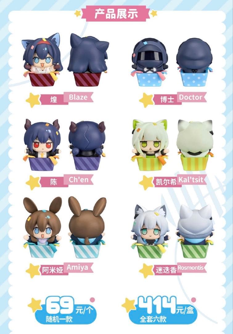 明日方舟 1.2.3ロドス　ギフトボックス ミニフィギュア　アークナイツ