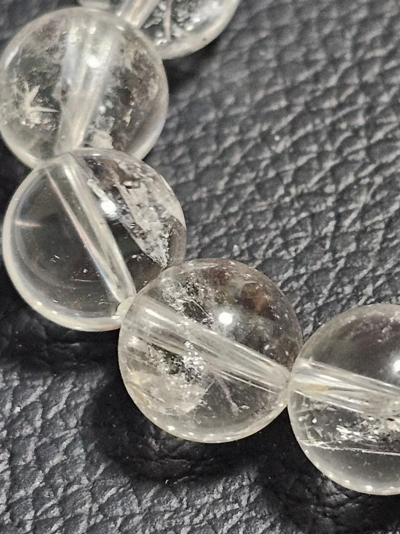 10mm　貫入水晶　クォーツインクォーツ　マニファステーション　ブレスレット