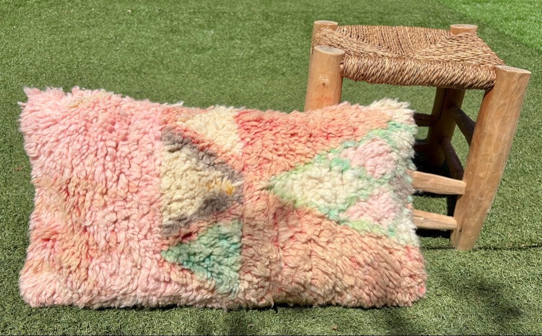 モロッコ　ブジャド　クッション　クッションカバー　プフ　ラグ 201