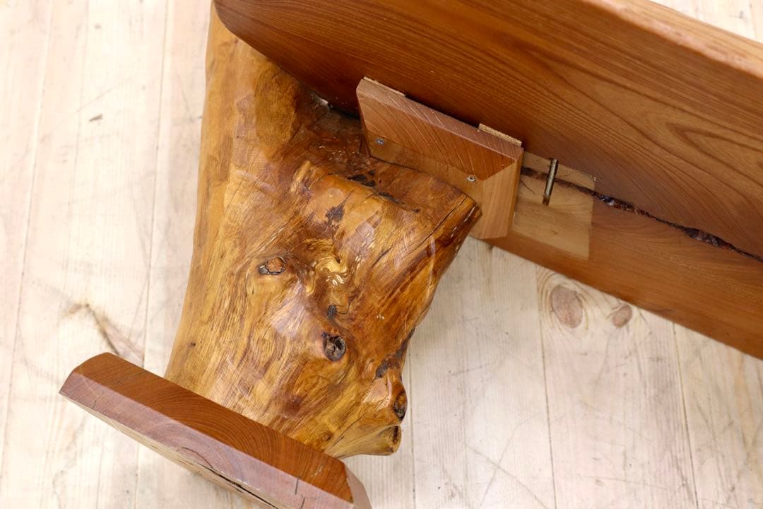 GMFT439○木製 工房家具 文机 花台 飾り台 置床 座敷机 和家具 レトロ