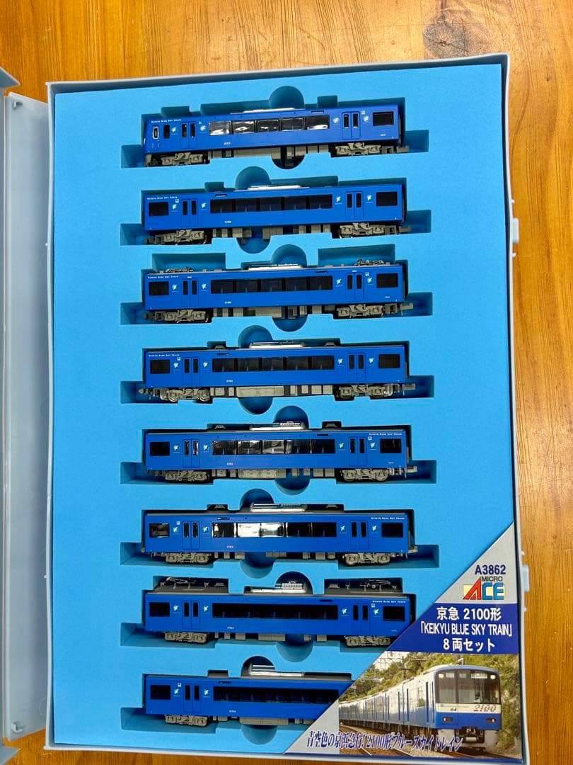A-3862京急2100形8両セット 青空色の京急2100形ブルースカイトレイン
