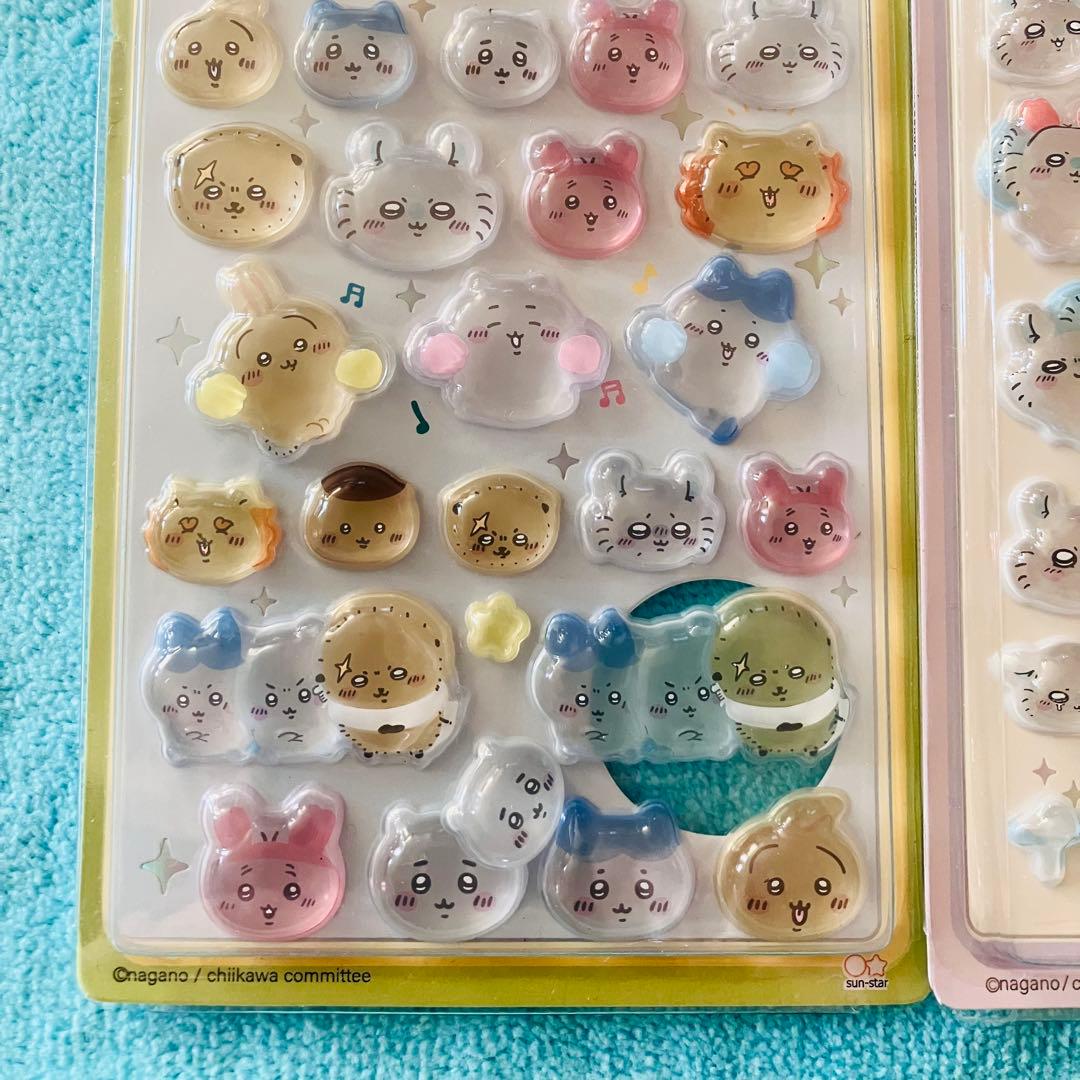 ちいかわボンボンドロップシール【中まで固いシールです】２枚セット