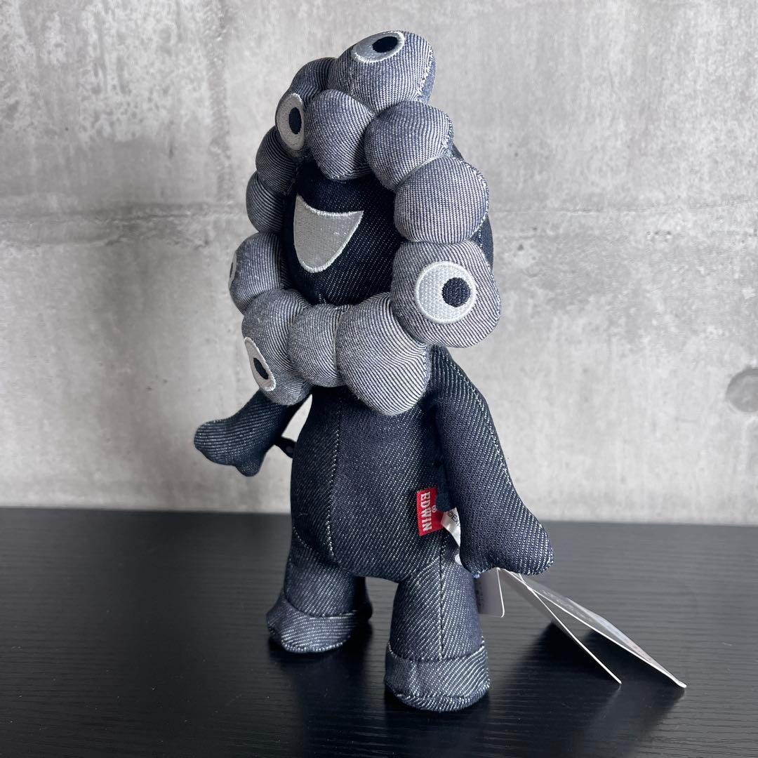 【新品】大阪万博 ミャクミャク EDWIN エドウィン ぬいぐるみ黒デニム【大】
