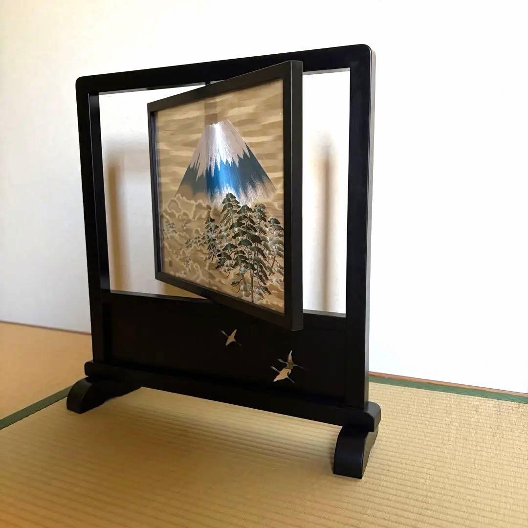 【希少!】日本画刺繍の衝立