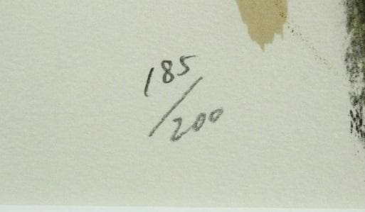 宮永岳彦 「黒い衣裳」 リトグラフ 直筆サイン 一枚の繪 タトウ箱.