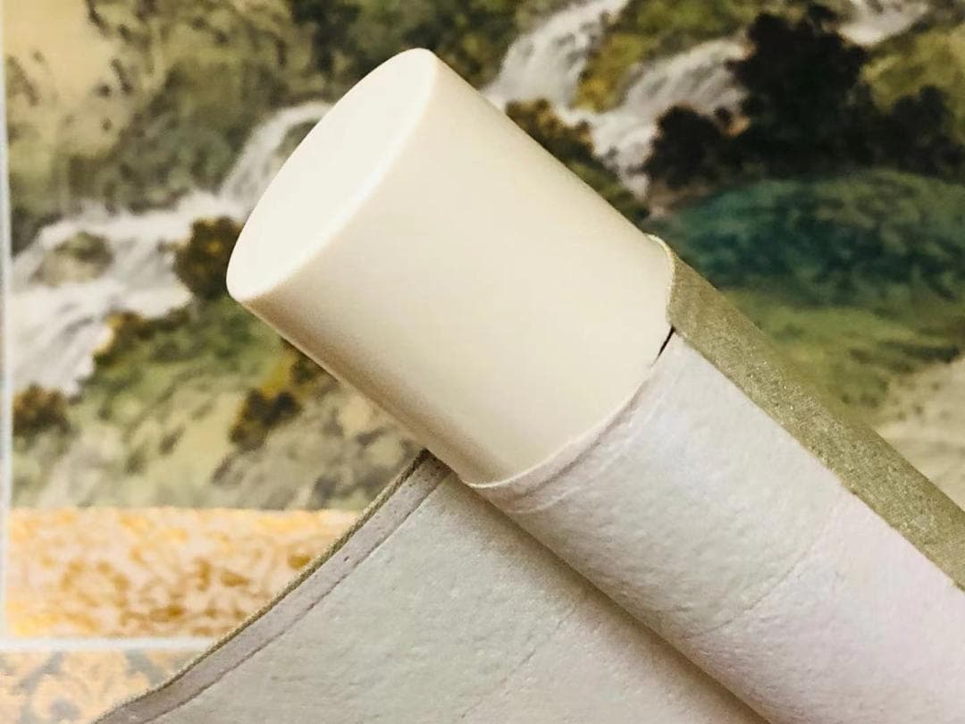 掛軸 羽田晃雅『盛秋 秋景山水』日本画 絹本 肉筆 共箱付 掛け軸 R10171