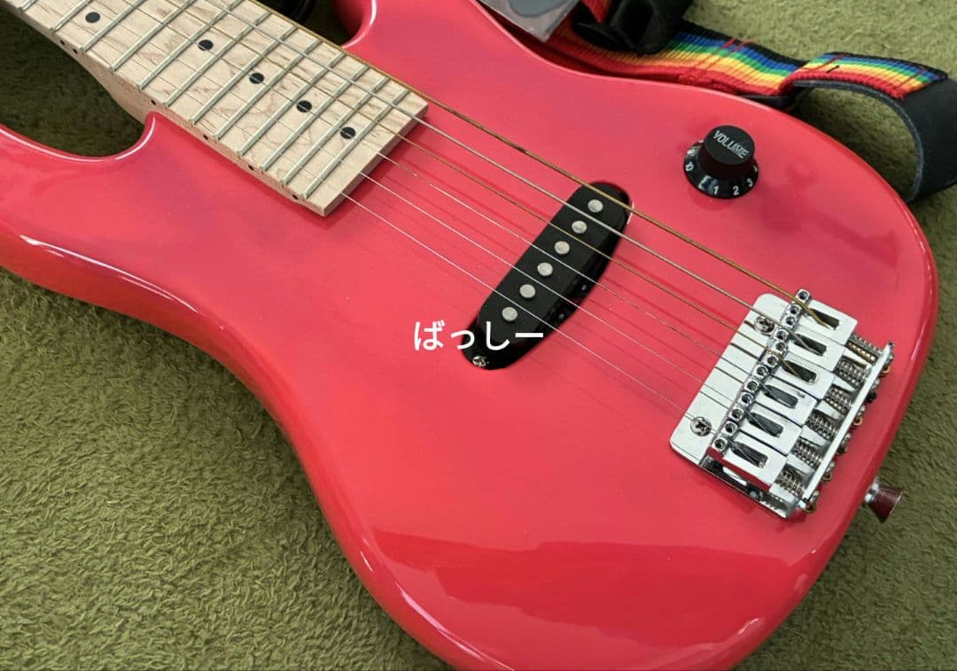 Photogenic ミニ エレキギター ピンク アンプ ストラップ セット