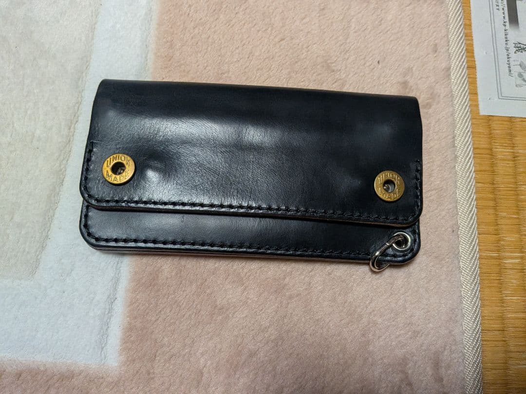 総手縫い ドーナツボタン トラッカーウォレット