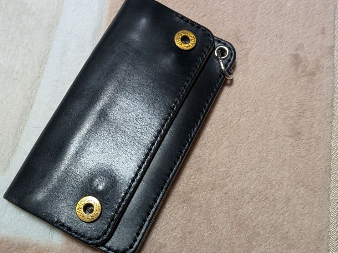 総手縫い ドーナツボタン トラッカーウォレット