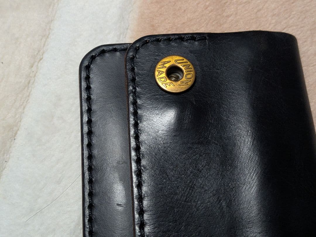 総手縫い ドーナツボタン トラッカーウォレット