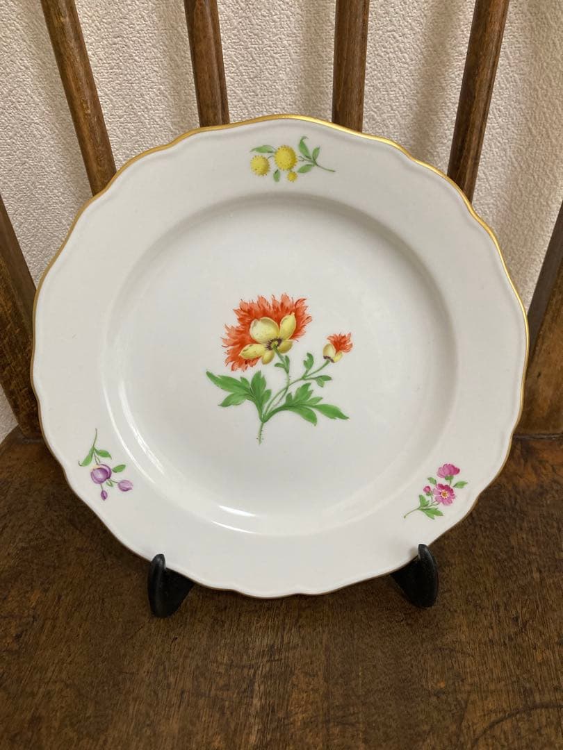 ★特別SALE★マイセン　２枚セット　一つ花　未使用に近い