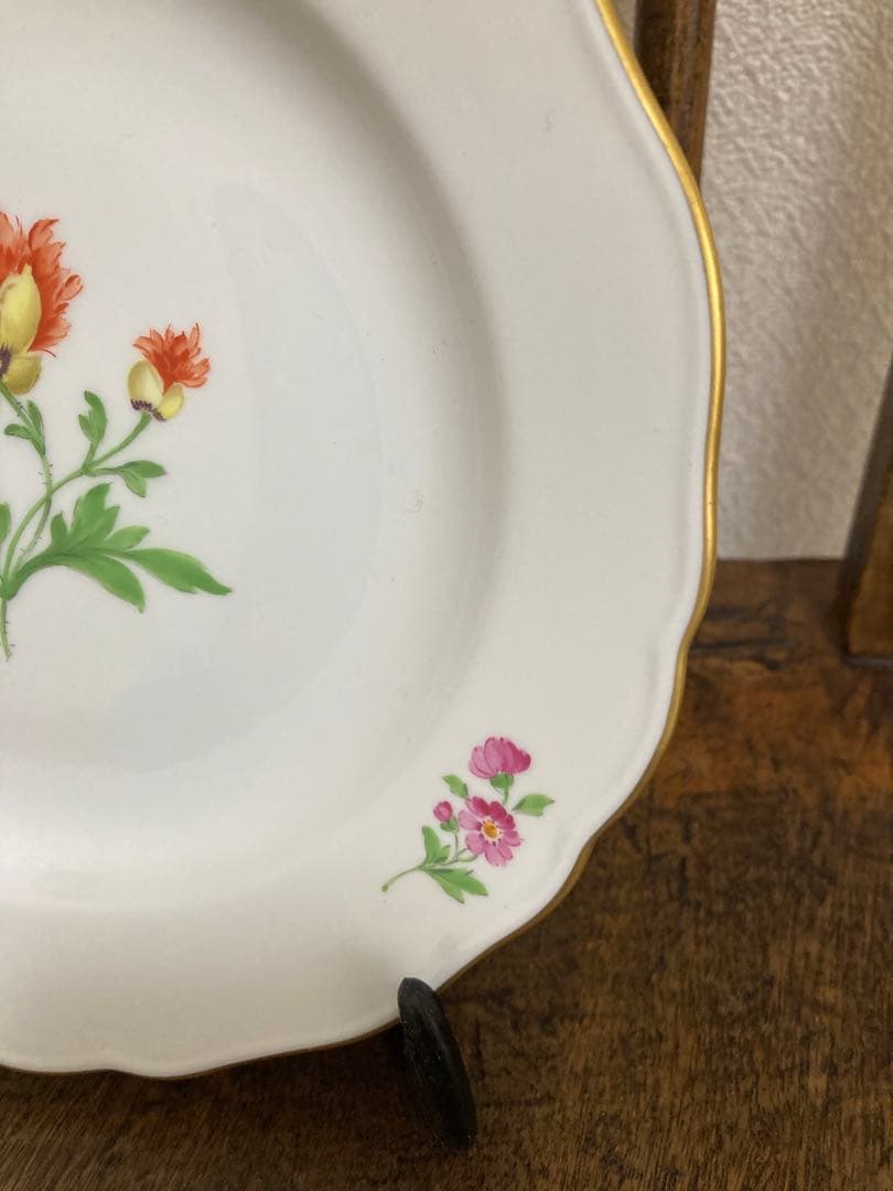 ★特別SALE★マイセン　２枚セット　一つ花　未使用に近い