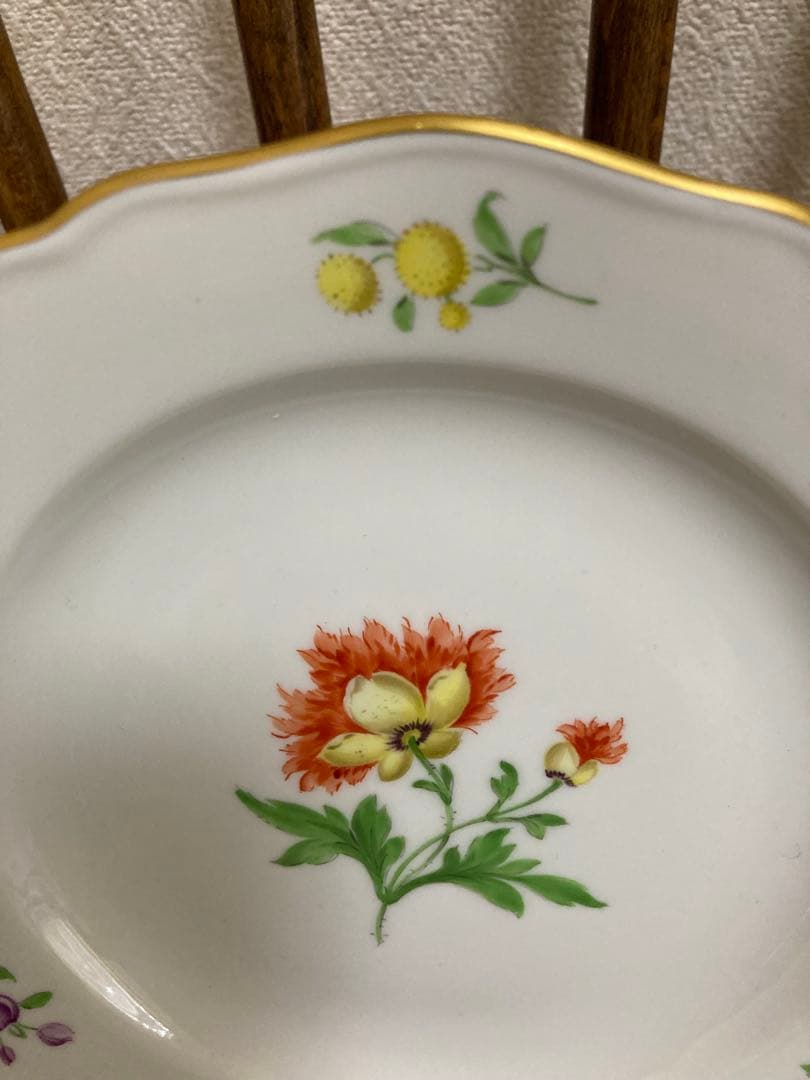 ★特別SALE★マイセン　２枚セット　一つ花　未使用に近い