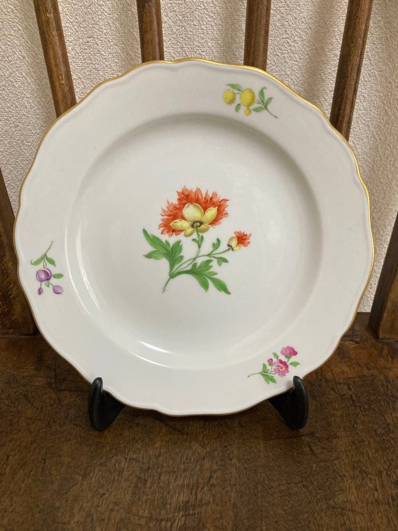 ★特別SALE★マイセン　２枚セット　一つ花　未使用に近い