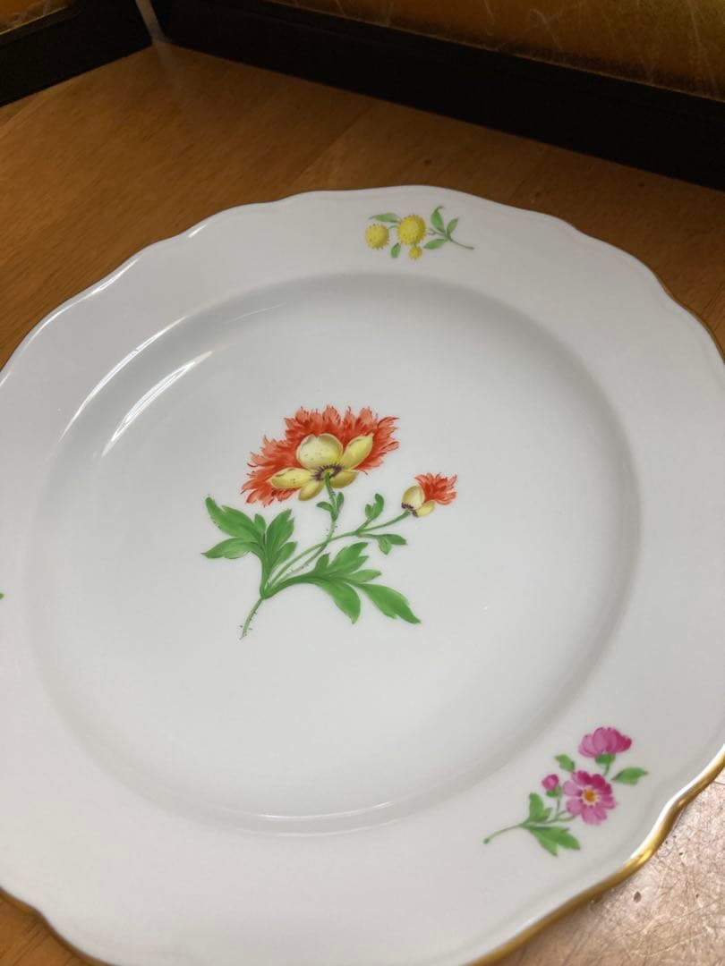 ★特別SALE★マイセン　２枚セット　一つ花　未使用に近い
