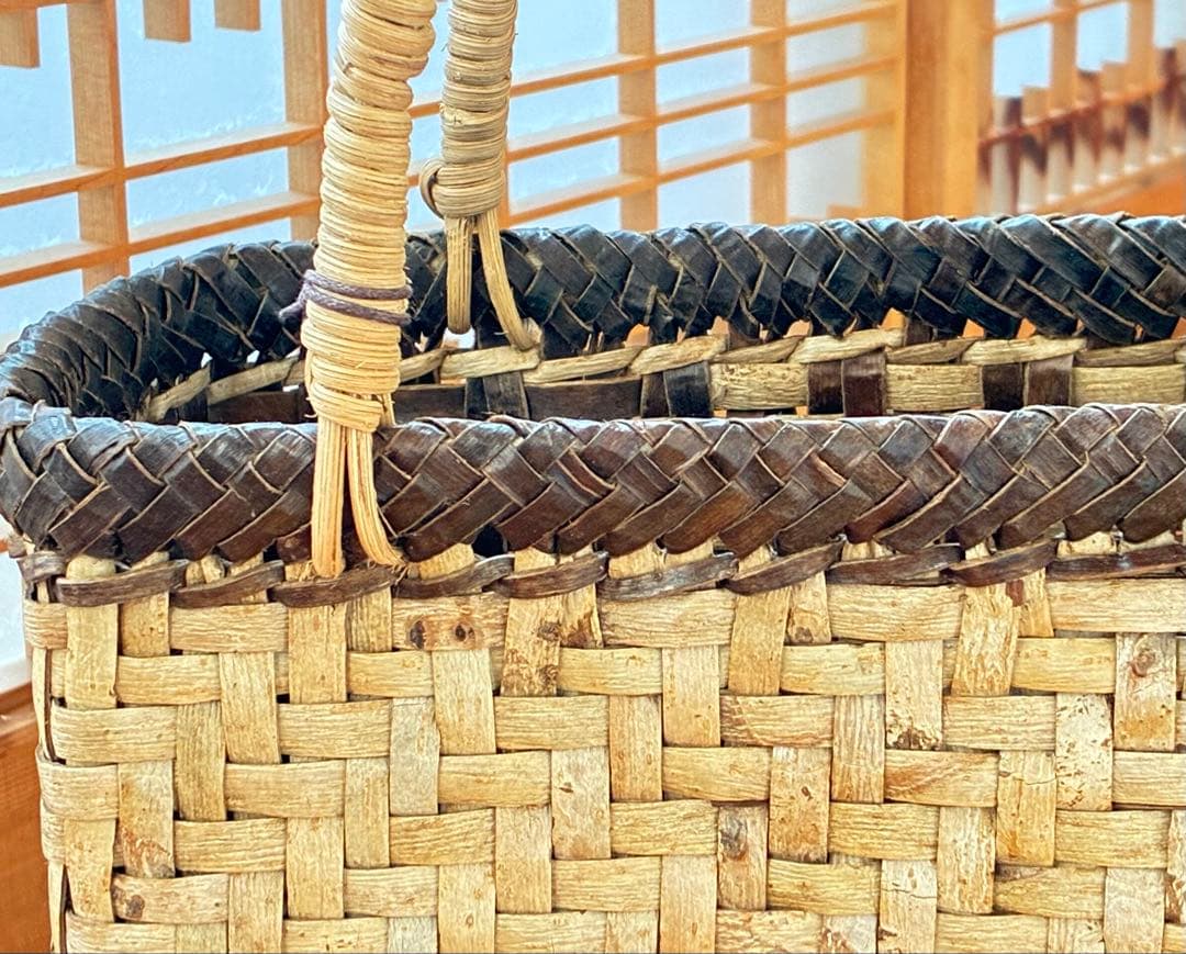 【秋田県産】胡桃かごバッグ（軽量コンパクトサイズ）