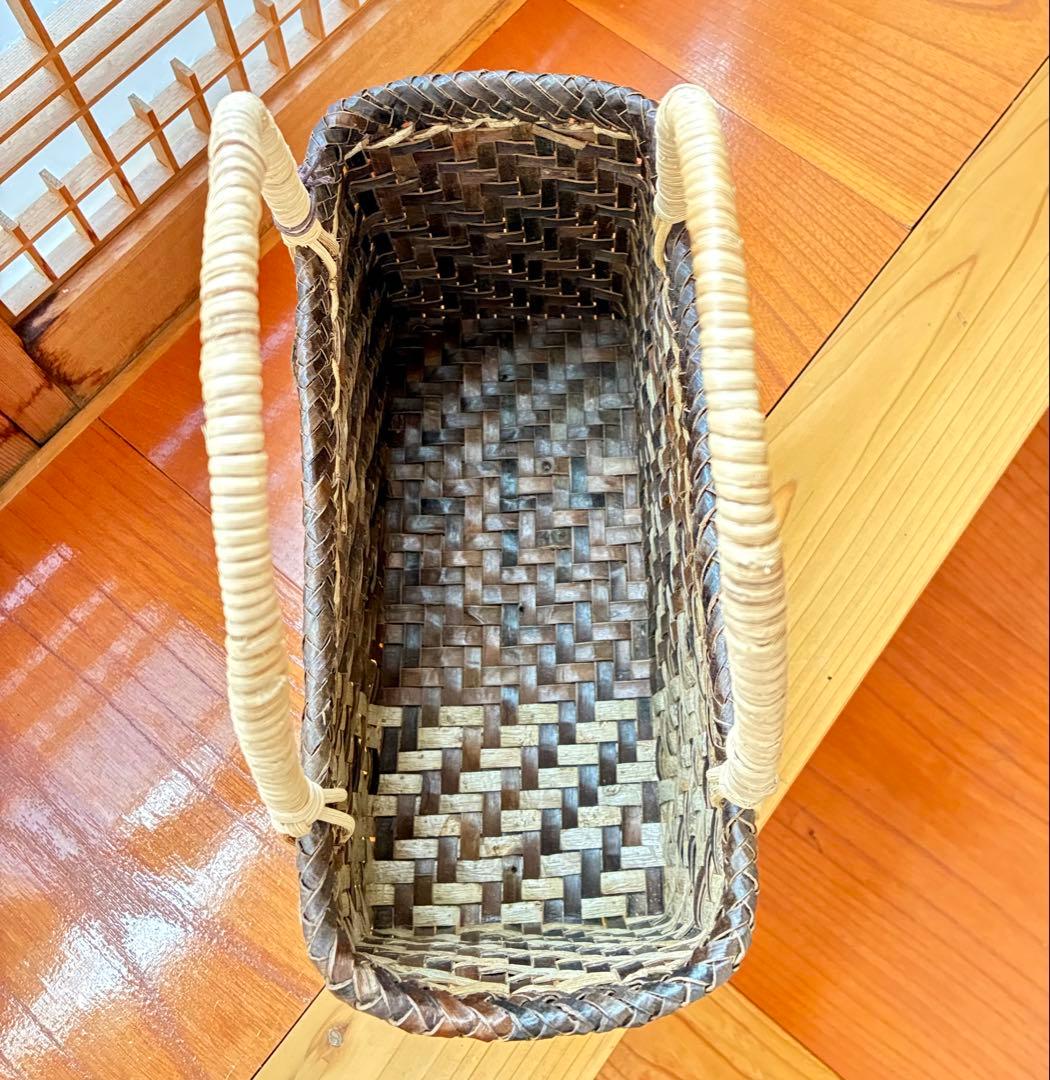 【秋田県産】胡桃かごバッグ（軽量コンパクトサイズ）