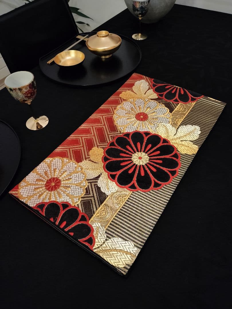 A649★逸品‼️じゅらく謹製 西陣織‼️2m24cm★上代28万札付