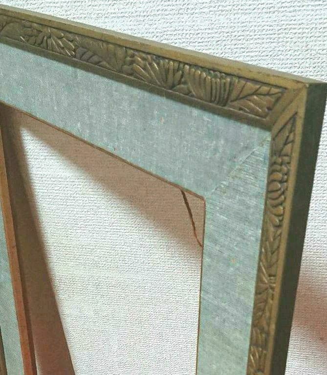 アンティーク木製額縁        古い木彫り額縁